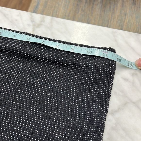 Alix NYC Perry Crop Top and Midi Skirt in Silver Shimmer and Black XS - Picture 15 of 16